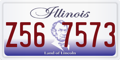 IL license plate Z567573