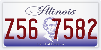 IL license plate Z567582