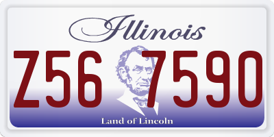 IL license plate Z567590