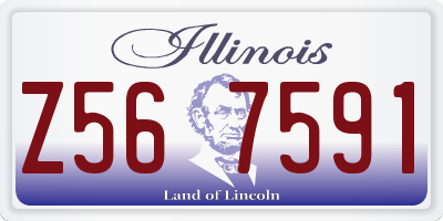 IL license plate Z567591