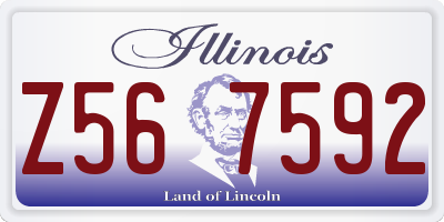 IL license plate Z567592