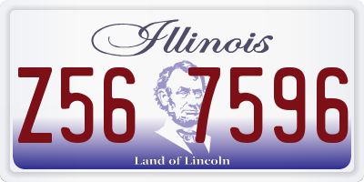 IL license plate Z567596