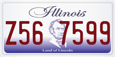 IL license plate Z567599