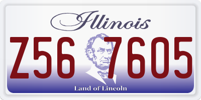 IL license plate Z567605