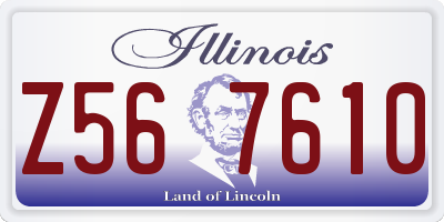 IL license plate Z567610