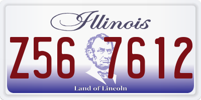 IL license plate Z567612