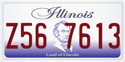 IL license plate Z567613
