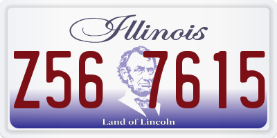 IL license plate Z567615