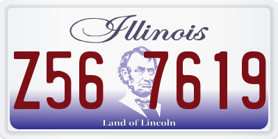 IL license plate Z567619