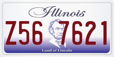 IL license plate Z567621
