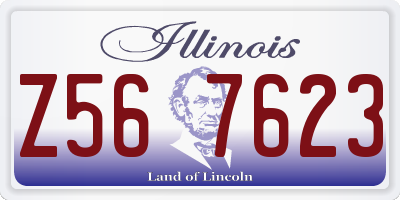 IL license plate Z567623