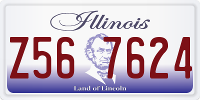 IL license plate Z567624