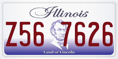 IL license plate Z567626