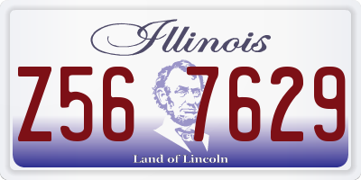 IL license plate Z567629
