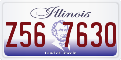 IL license plate Z567630