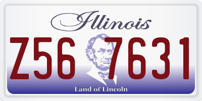 IL license plate Z567631