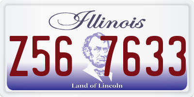 IL license plate Z567633