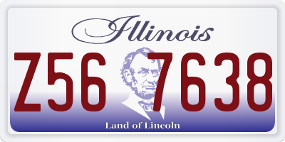 IL license plate Z567638