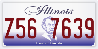 IL license plate Z567639