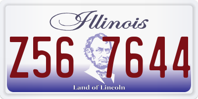 IL license plate Z567644