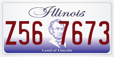IL license plate Z567673
