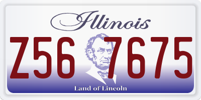 IL license plate Z567675