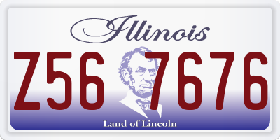 IL license plate Z567676