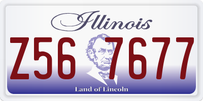 IL license plate Z567677