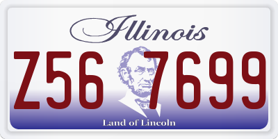 IL license plate Z567699