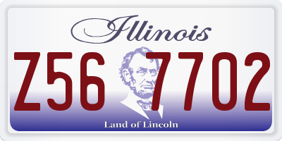 IL license plate Z567702