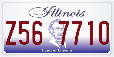 IL license plate Z567710