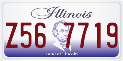 IL license plate Z567719