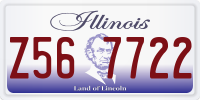 IL license plate Z567722