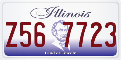 IL license plate Z567723