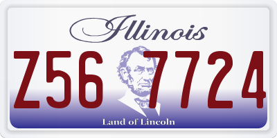 IL license plate Z567724
