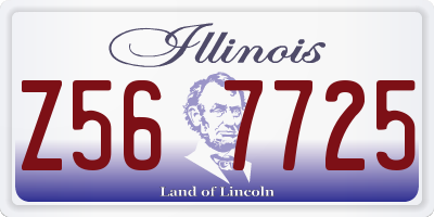 IL license plate Z567725