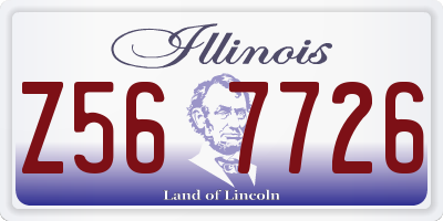 IL license plate Z567726