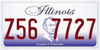 IL license plate Z567727