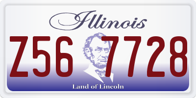 IL license plate Z567728