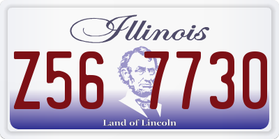 IL license plate Z567730