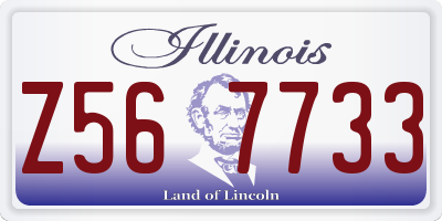 IL license plate Z567733