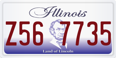 IL license plate Z567735