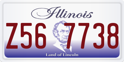 IL license plate Z567738