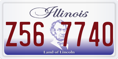 IL license plate Z567740