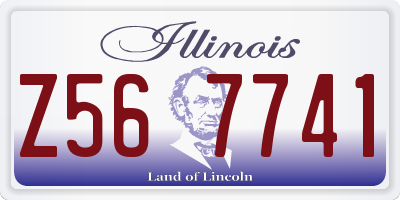 IL license plate Z567741