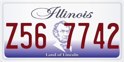IL license plate Z567742