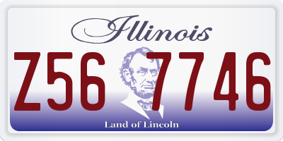 IL license plate Z567746