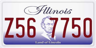 IL license plate Z567750