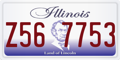 IL license plate Z567753