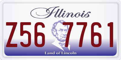 IL license plate Z567761